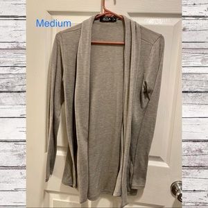 Gray Tunic Cardigan